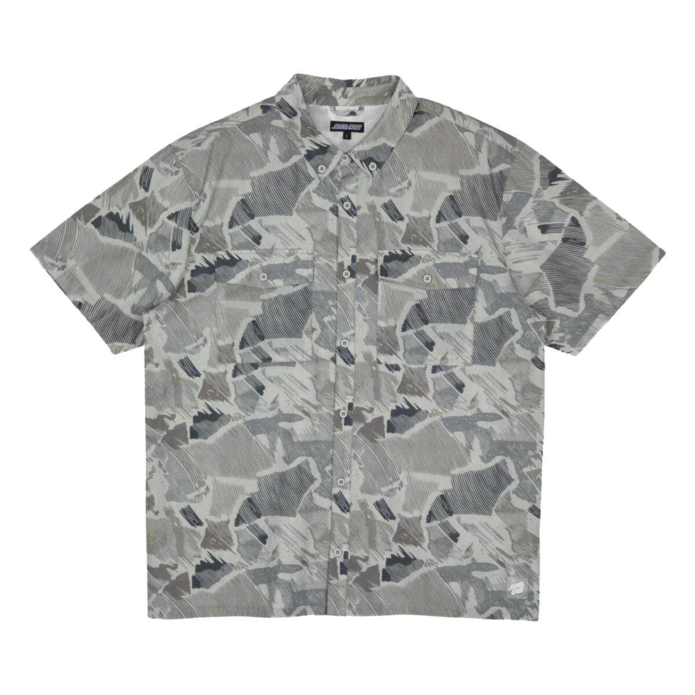 SANTA CRUZ NICO SHIRT WOODCUT CAMO M