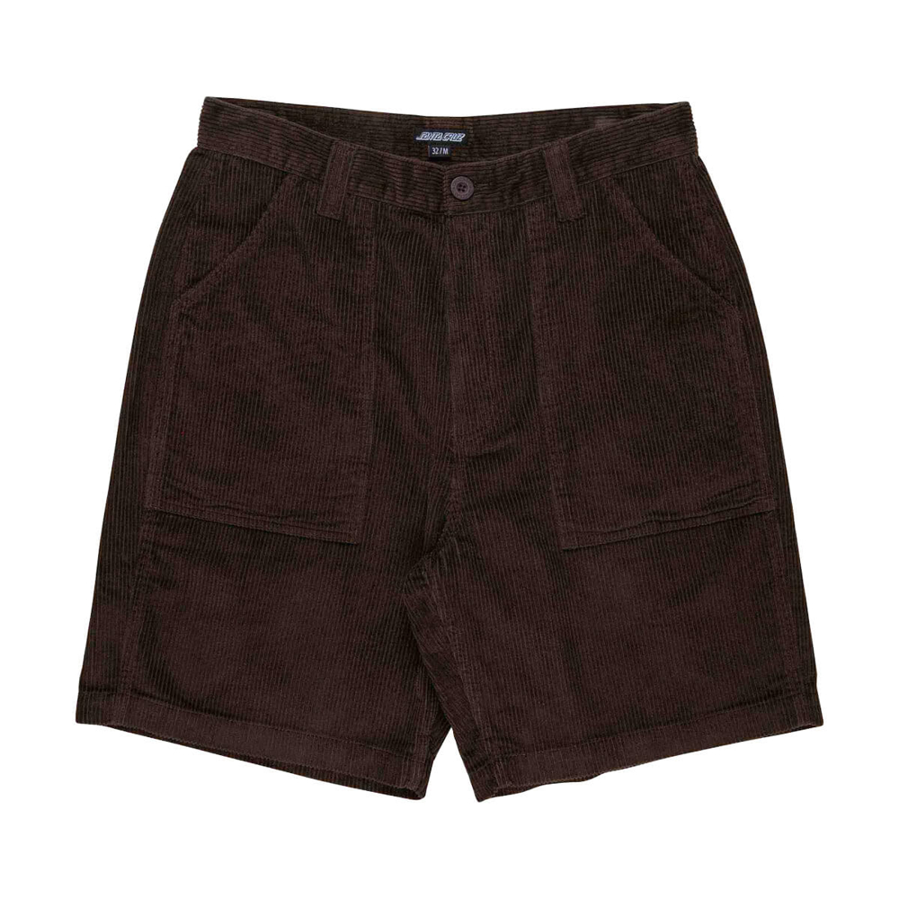 SANTA CRUZ OPUS DOT WORKWEAR SHORTS COFFEE 30