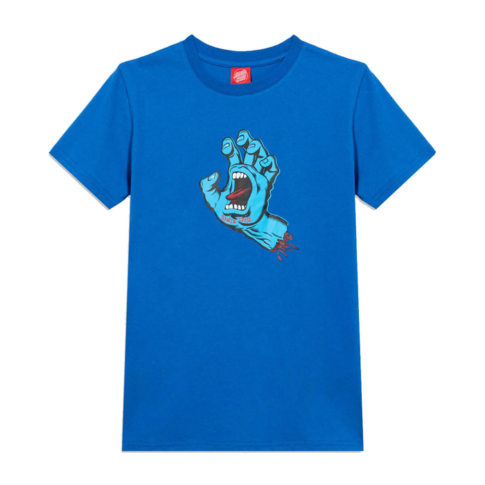 SANTA CRUZ YOUTH SCREAMING HAND T-SHIRT ULTRAMARINE 12-14