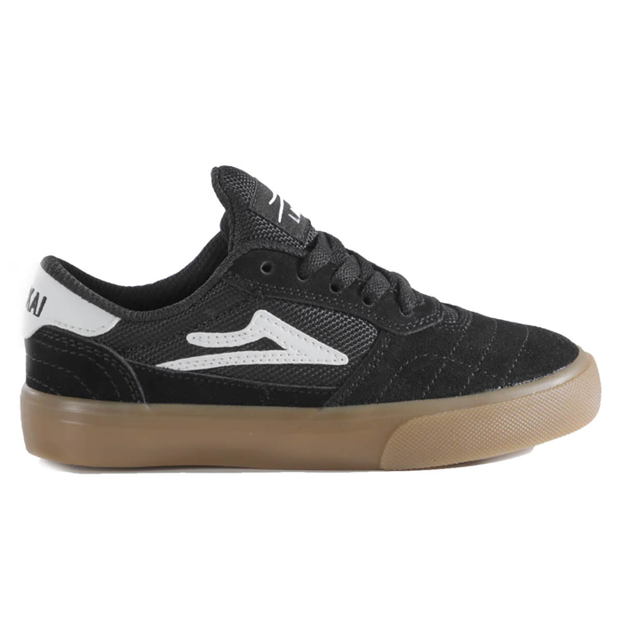 LAKAI CAMBRIDGE KIDS BLACK/GUM SUEDE 35