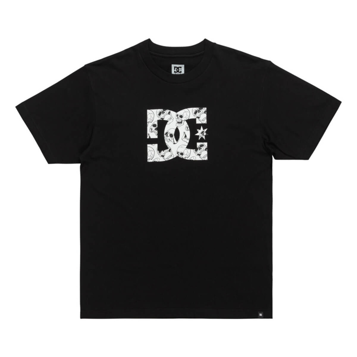DC DC STAR SKULLY T-SHIRT BLACK M