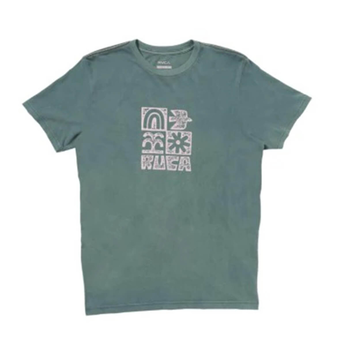 RVCA MOSAIC T-SHIRT BALSAM GREEN XXL