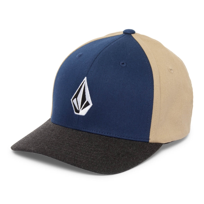 VOLCOM FULL STONE HTHR FLEXFIT HAT DUST BOWL INDIGO S/M