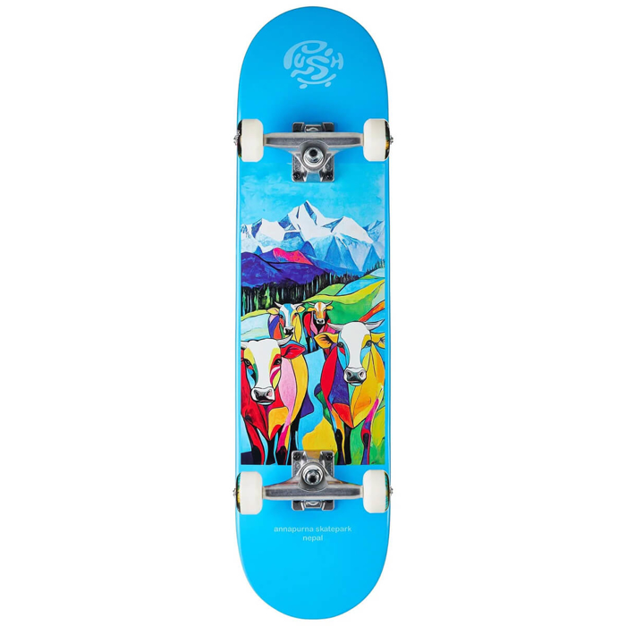 PUSH SKATEBOARDING NEPAL MLSL 7.75" COMPLETE LIGHT BLUE 7.75"