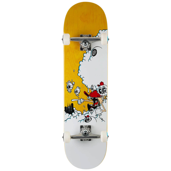 PUSH SKATEBOARDING GORM BOBERG CLOUDS 8.25" COMPLETE BLACK/WHITE 8.25"