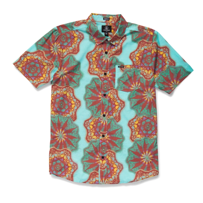VOLCOM STAR SHIELDS FA SHIRT CASTLEROCK L
