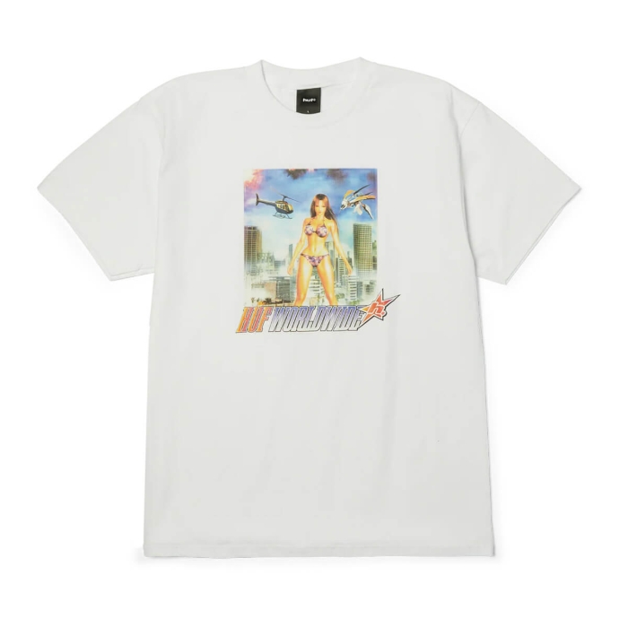 HUF IN THE SKIES T-SHIRT WHITE XL