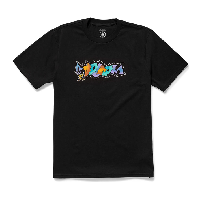 VOLCOM STAR SHIELDS EXP T-SHIRT BLACK L