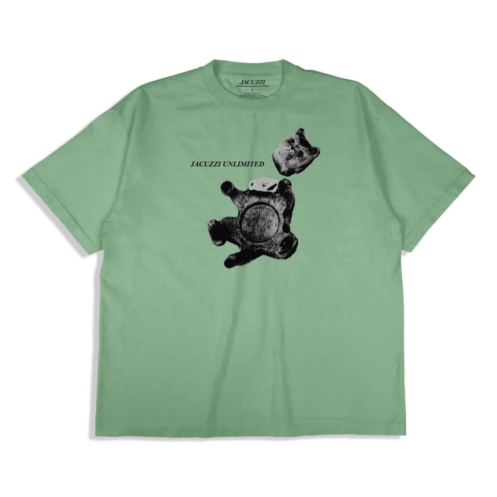 JACUZZI BROKEN GARMENT DYE PREMIUM T-SHIRT ISLAND MOSS S