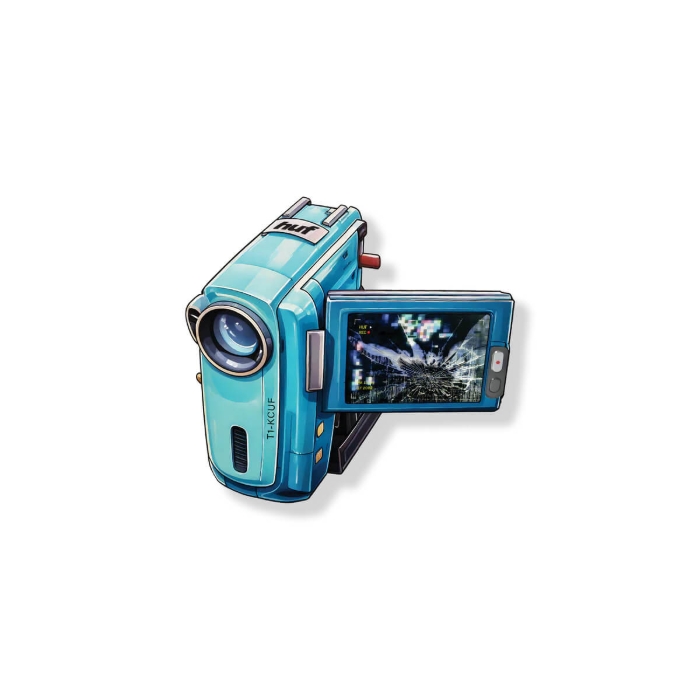 HUF H CAM STICKER BLUE UNI