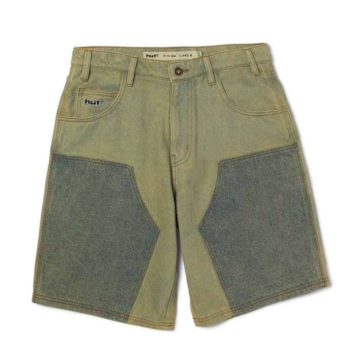 HUF KINDA LOOSE DOUBLE KNEE SHORT LIGHT INDIGO 30