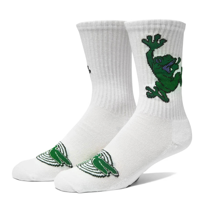 HUF STUCK ON YOU CREW SOCK WHITE UNI