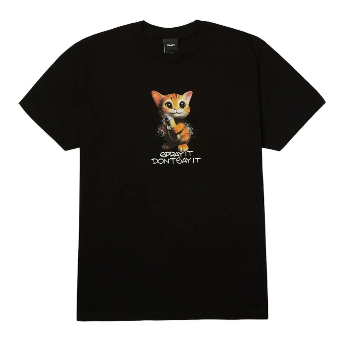 HUF SPRAY IT T-SHIRT BLACK L