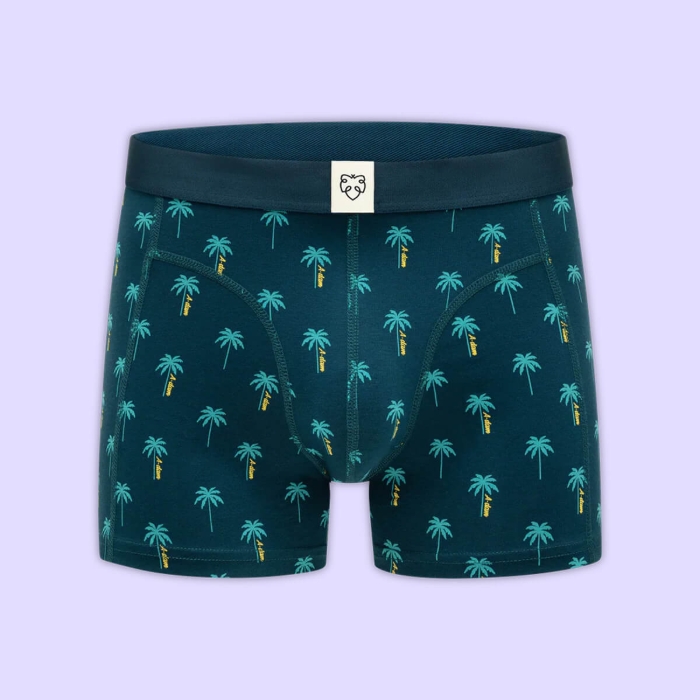 ADAM BOXER BRIEF BLUE A DAM PALMS AOP REFLECTING POND XL