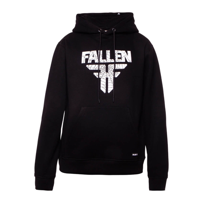 FALLEN INSIGNIA HOODIE PULLOVER BLACK/WEB M