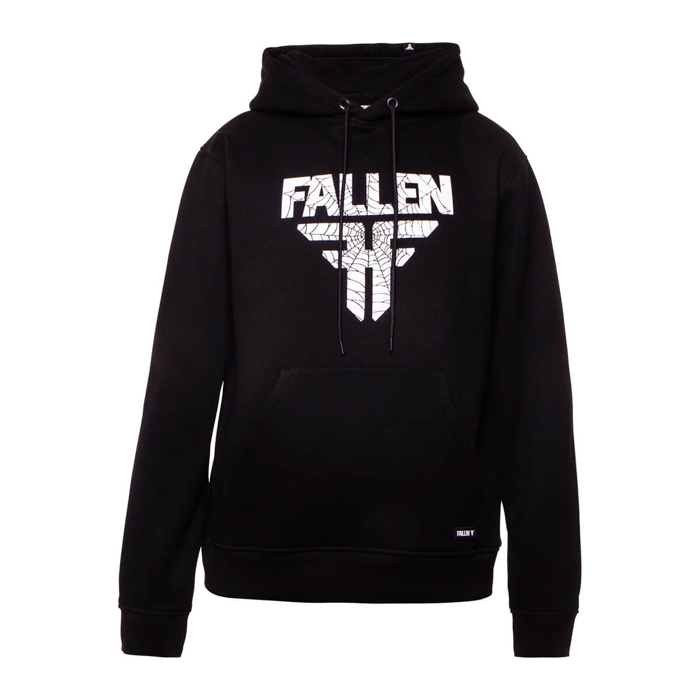 FALLEN INSIGNIA HOODIE PULLOVER PULLOVER BLACK/WEB M