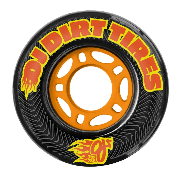 OJ 70MM DIRT TIRES THUNDER JUICE BLACK 78A 70MM