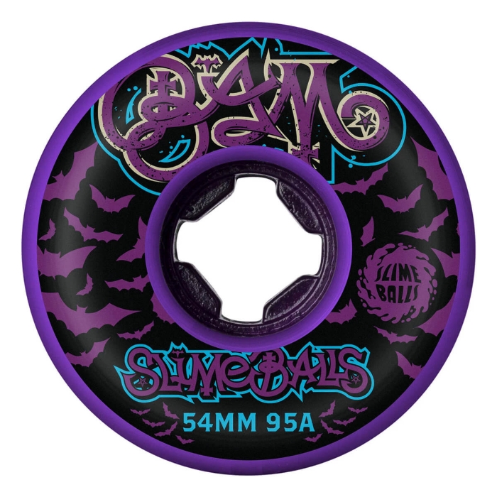 SLIME BALLS 54MM BAM MARGERA GUEST PURPLE HARDLINE 95A 54MM