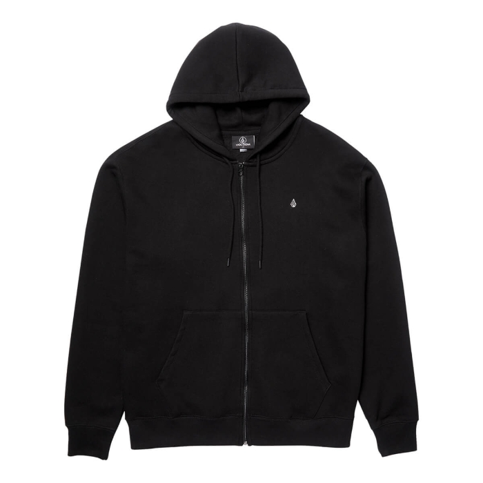 VOLCOM SINGLE STONE ZIP HOODIE PULLOVER BLACK XS