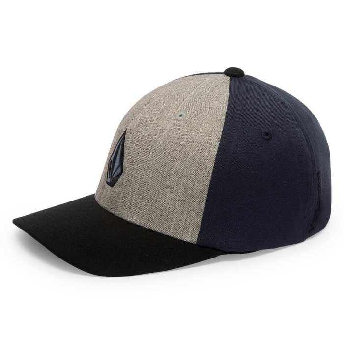 VOLCOM FULL STONE HTHR FLEXFIT HAT STORM BLUE L/XL