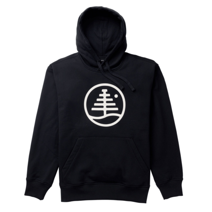 BURTON FAMILY TREE HOODIE PULLOVER TRUE BLACK S