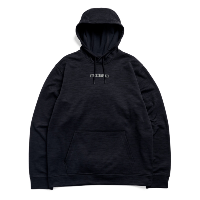 BURTON OAK HOODIE PULLOVER TRUE BLACK HEATHER XXL