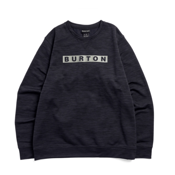 BURTON OAK CREWNECK PULLOVER TRUE BLACK HEATHER M