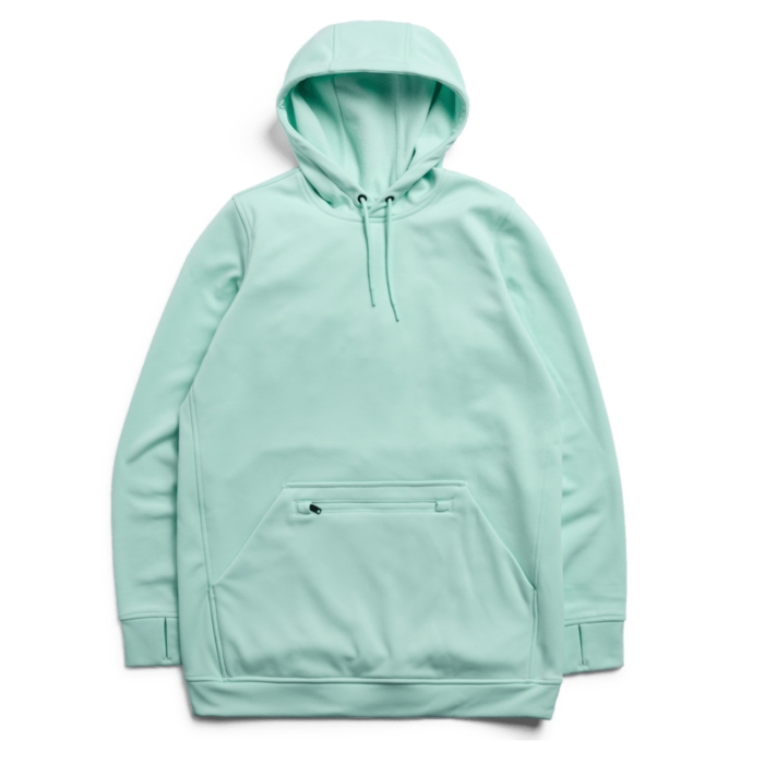 BURTON W OAK LONG HOODIE PULLOVER SPRING FROST S