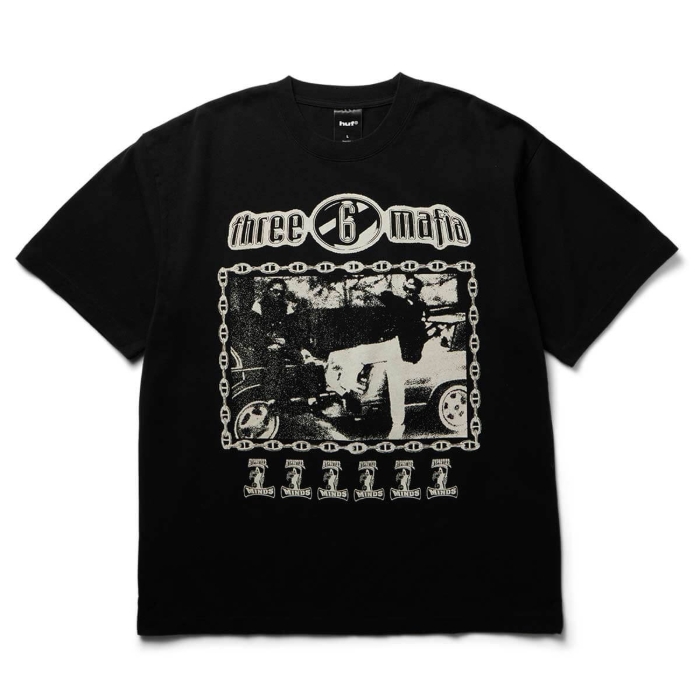 HUF MOST KNOWN UNKNOWN T-SHIRT WASHED BLACK XL