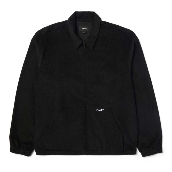 HUF 89 CORDUROY JACKET BLACK/WHITE M