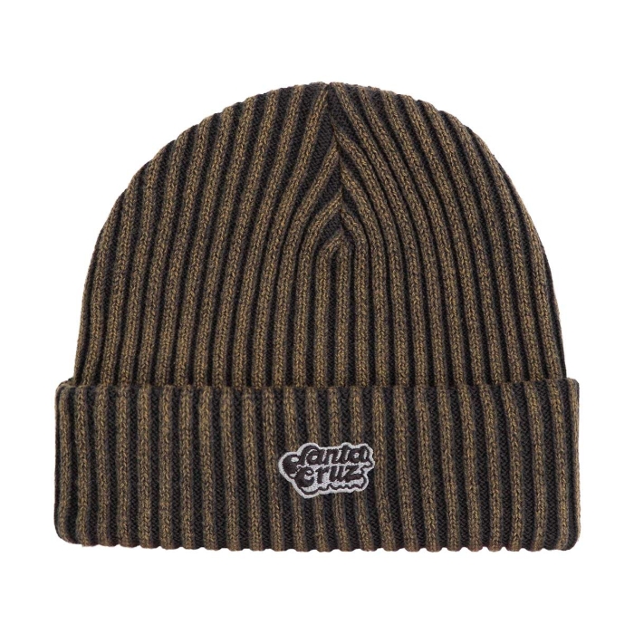 SANTA CRUZ GROOVY STACK BEANIE CHARCOAL WASH UNI