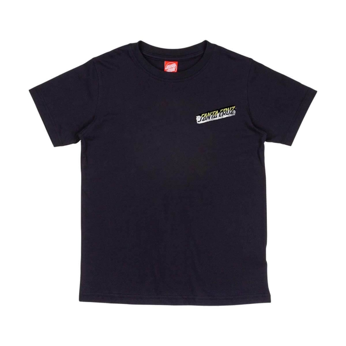 SANTA CRUZ YOUTH DAMAGED HAND T-SHIRT BLACK 8-10