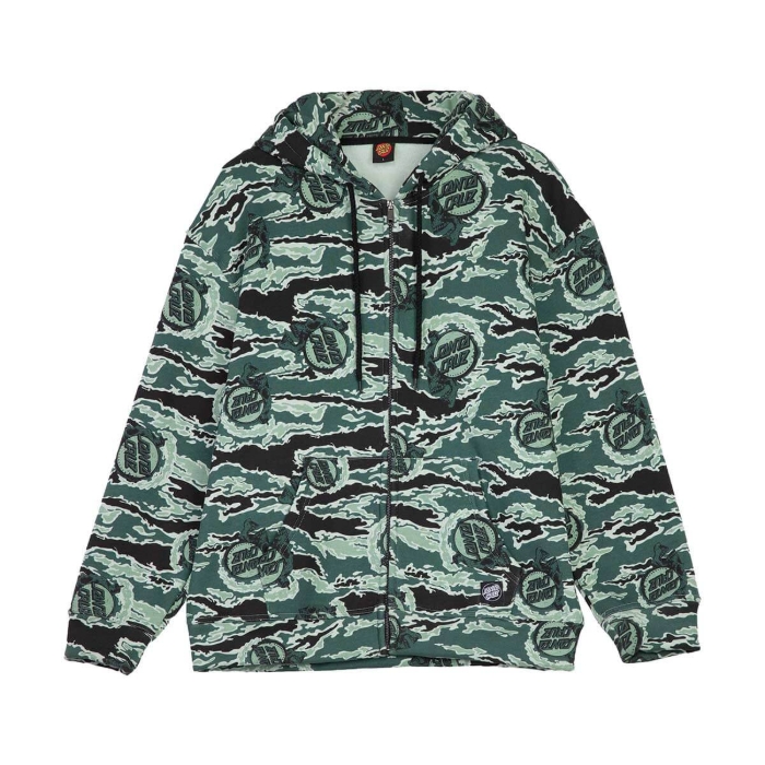 SANTA CRUZ COOPER ZIP HOOD PULLOVER FUSE CAMO L