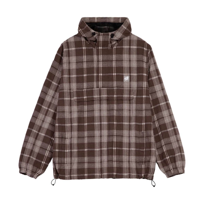 SANTA CRUZ HENRI JACKET BROWN CHECK XL