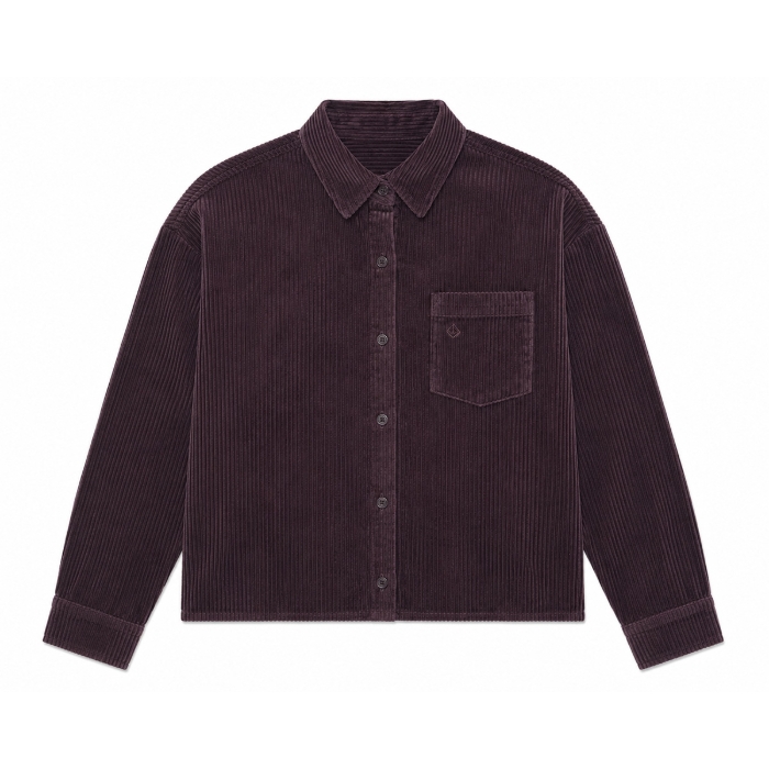 VOLCOM WEELLOW CORDUROY LS SHIRT RAISIN S