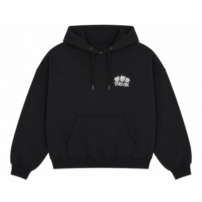 VOLCOM MOOVE ON HOODIE PULLOVER VINTAGE BLACK S